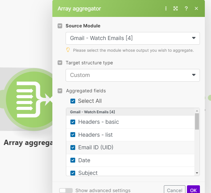 aggregator module